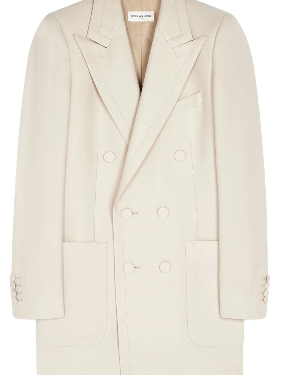 Affordable Versace Women double-breasted wool blazer 0727